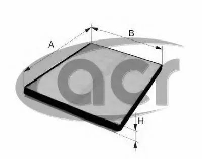 Фильтр, воздух во внутренном пространстве ACR купить