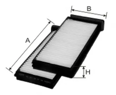 Фильтр, воздух во внутренном пространстве Cabin filter (Standart) for MITSUBISHI GOODWILL купить