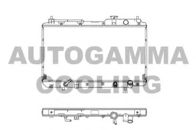 Радиатор, охлаждение двигателя AUTOGAMMA купить