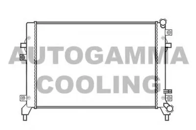 Радиатор, охлаждение двигателя AUTOGAMMA купить