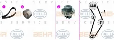 Водяной насос + комплект зубчатого ремня BEHR HELLA SERVICE купить