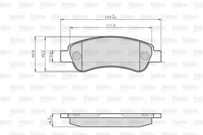 Комплект тормозных колодок, дисковый тормоз VALEO купить