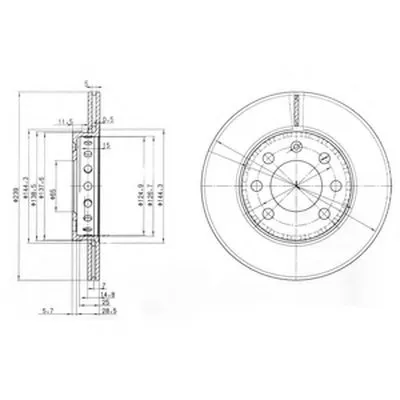 Тормозной диск DELPHI купить