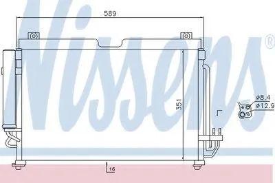 Конденсатор, кондиционер NISSENS купить