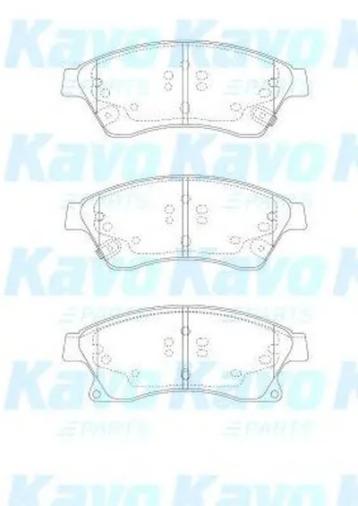 Комплект тормозных колодок, дисковый тормоз MK KASHIYAMA KAVO PARTS купить