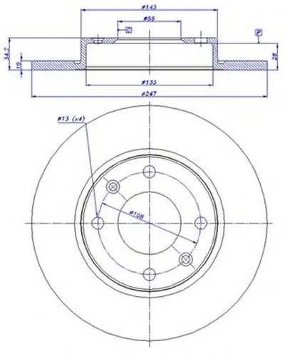 Тормозной диск CAR купить