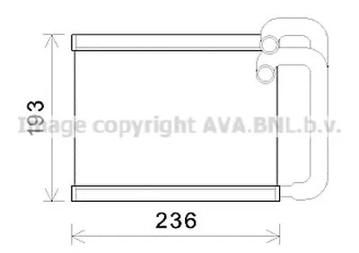 Теплообменник, отопление салона AVA QUALITY COOLING купить