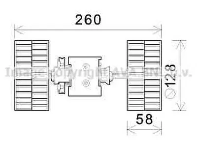 Электродвигатель, вентиляция салона AVA QUALITY COOLING купить