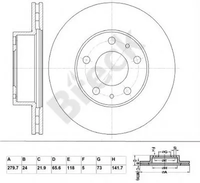 Тормозной диск BRECK купить