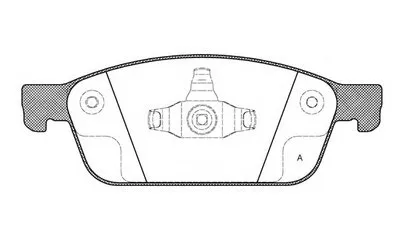 Комплект тормозных колодок, дисковый тормоз ADVANCE OPEN PARTS купить