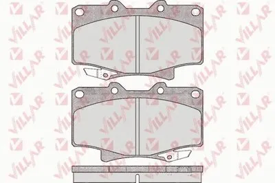Комплект тормозных колодок, дисковый тормоз VILLAR купить