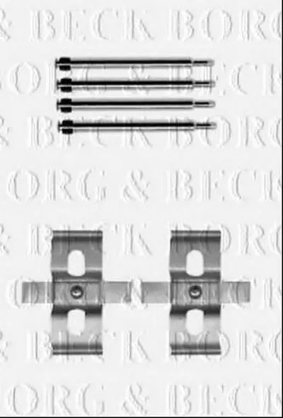 Комплектующие, колодки дискового тормоза BORG & BECK купить