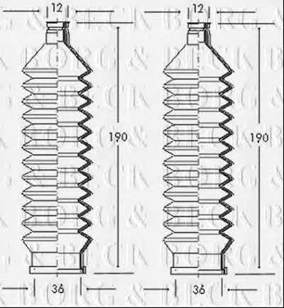 Пыльник, рулевое управление BORG & BECK купить