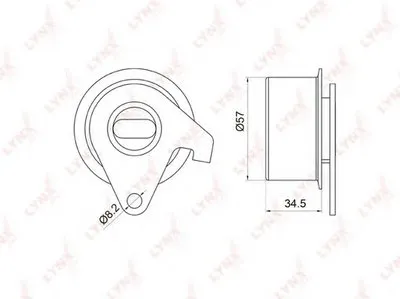 Натяжной ролик, ремень ГРМ LYNXauto купить