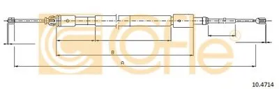 Трос, стояночная тормозная система COFLE купить