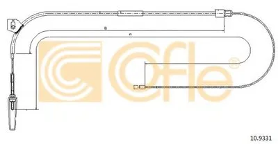 Трос, стояночная тормозная система COFLE купить