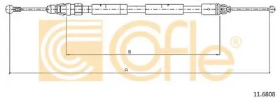 Трос, стояночная тормозная система COFLE купить