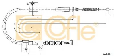 Трос, стояночная тормозная система COFLE купить
