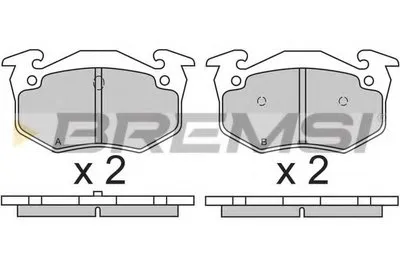 Комплект тормозных колодок, дисковый тормоз BREMSI купить