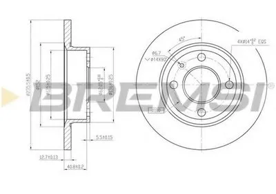 Тормозной диск BREMSI купить