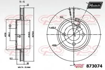 Тормозной диск R+ (Regular Plus) MAXTECH купить