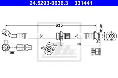Тормозной шланг ATE купить