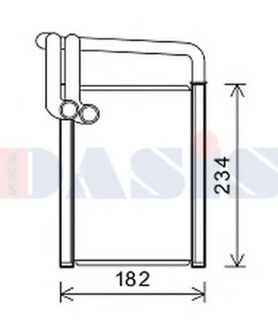 Теплообменник, отопление салона AKS DASIS купить