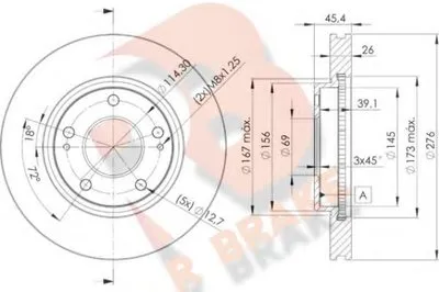 Тормозной диск R BRAKE купить