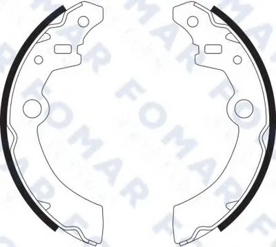 Комплект тормозных колодок FOMAR Friction купить