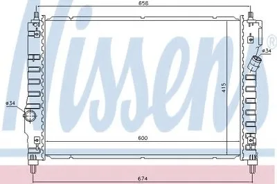 Радиатор, охлаждение двигателя NISSENS купить