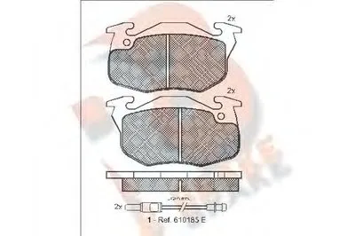 Комплект тормозных колодок, дисковый тормоз R BRAKE купить
