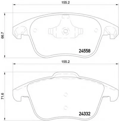 Комплект тормозных колодок, дисковый тормоз HELLA купить