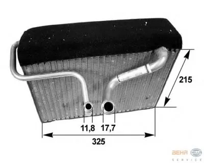 Испаритель, кондиционер BEHR HELLA SERVICE HELLA купить