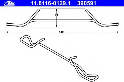 Пружина, тормозной суппорт ATE купить