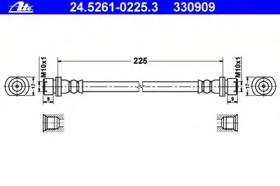 Тормозной шланг ATE купить