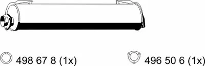 Глушитель выхлопных газов конечный ERNST купить