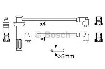 Комплект проводов зажигания