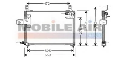 Конденсатор, кондиционер VAN WEZEL купить