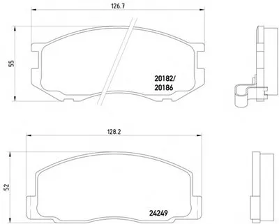 Комплект тормозных колодок, дисковый тормоз MINTEX купить