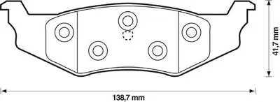 Комплект тормозных колодок, дисковый тормоз JURID купить
