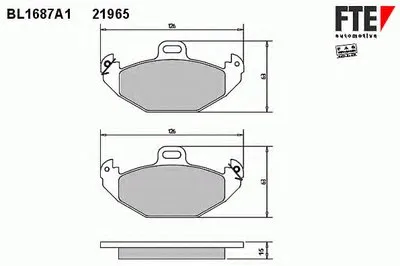 Комплект тормозных колодок, дисковый тормоз FTE купить