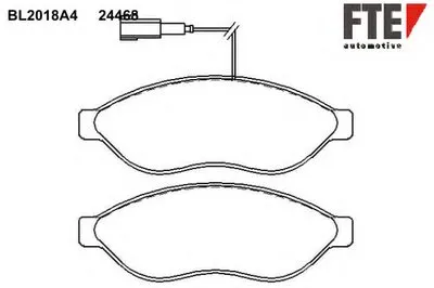 Комплект тормозных колодок, дисковый тормоз FTE купить