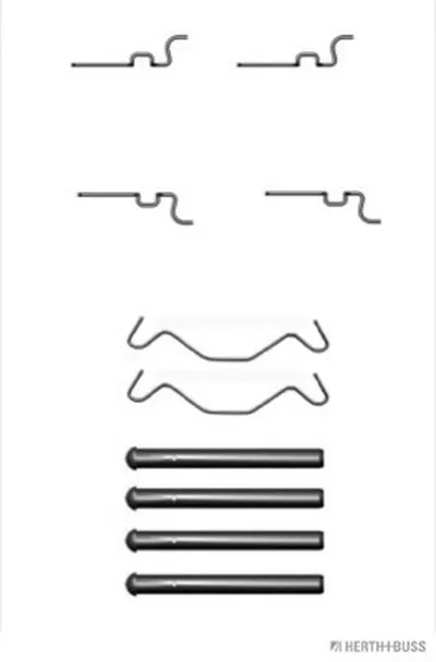 Комплектующие, колодки дискового тормоза HERTH+BUSS JAKOPARTS купить