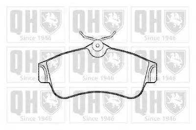 Комплект тормозных колодок, дисковый тормоз QUINTON HAZELL купить