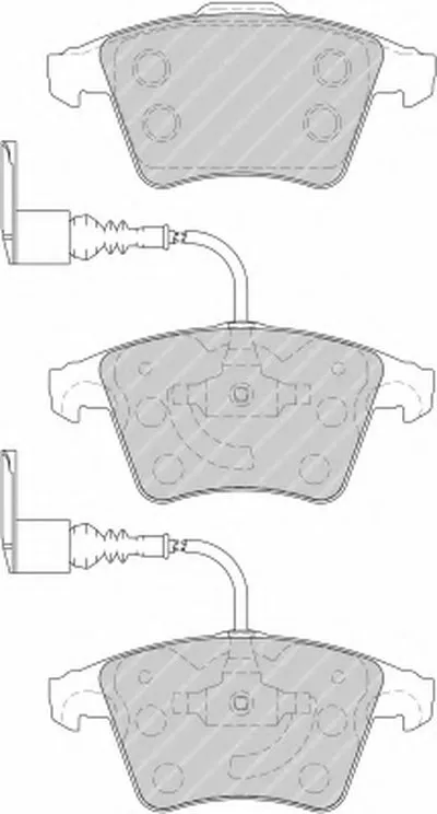 Комплект тормозных колодок, дисковый тормоз PREMIER FERODO купить