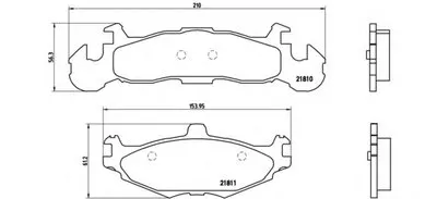 Комплект тормозных колодок, дисковый тормоз BREMBO купить
