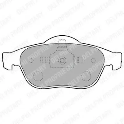 Комплект тормозных колодок, дисковый тормоз DELPHI купить