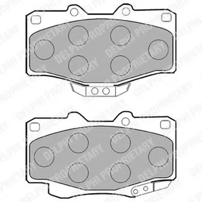 Комплект тормозных колодок, дисковый тормоз DELPHI купить