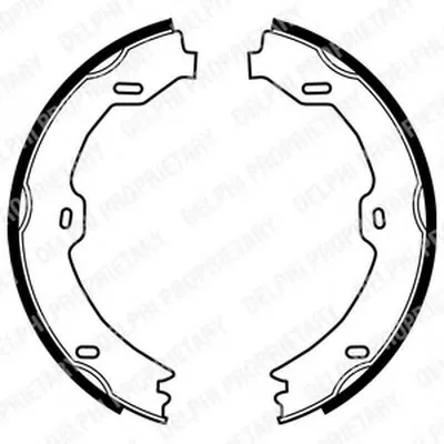 Комплект тормозных колодок, стояночная тормозная система DELPHI купить