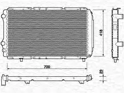 Радиатор, охлаждение двигателя MAGNETI MARELLI купить